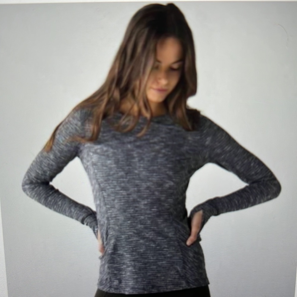 Lululemon Kanto Catch Me L/S Coco Pique Top